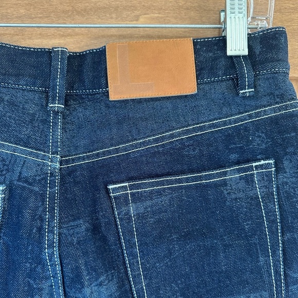 NWOT Lafayette 148 New York Postcards Laser Print York Denim Jeans 27​​ - Picture 6 of 13